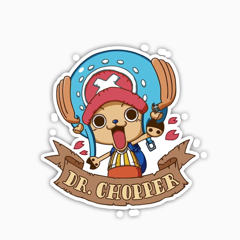 استیکر لپ تاپ و موبایل بووم طرح انیمه onepiece مدل Chopper کد NY4