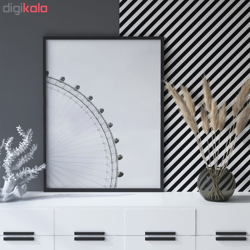 تابلو سالی وود طرح منظره چرخ هزاره لندن مدل T120501