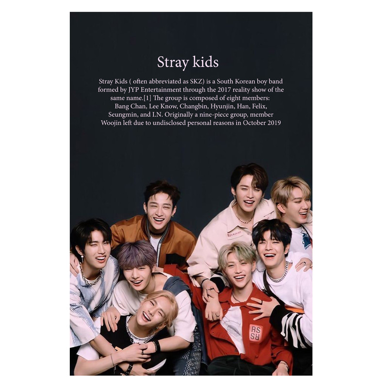 پوستر مدل استری کیدز Stray kids کد 298