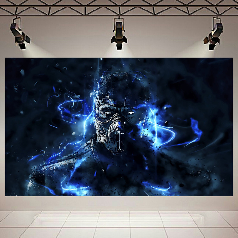 پوستر طرح گیم مدل Sub-Zero Mortal Kombat کد AR15400