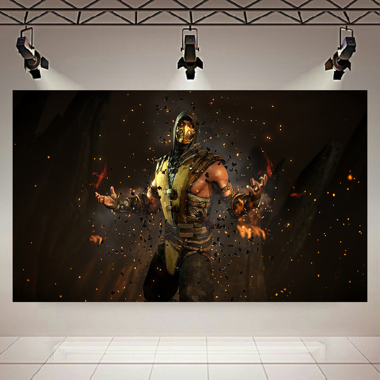 پوستر طرح مرتال کمبت مدل Mortal Kombat Scorpion کد AR1790