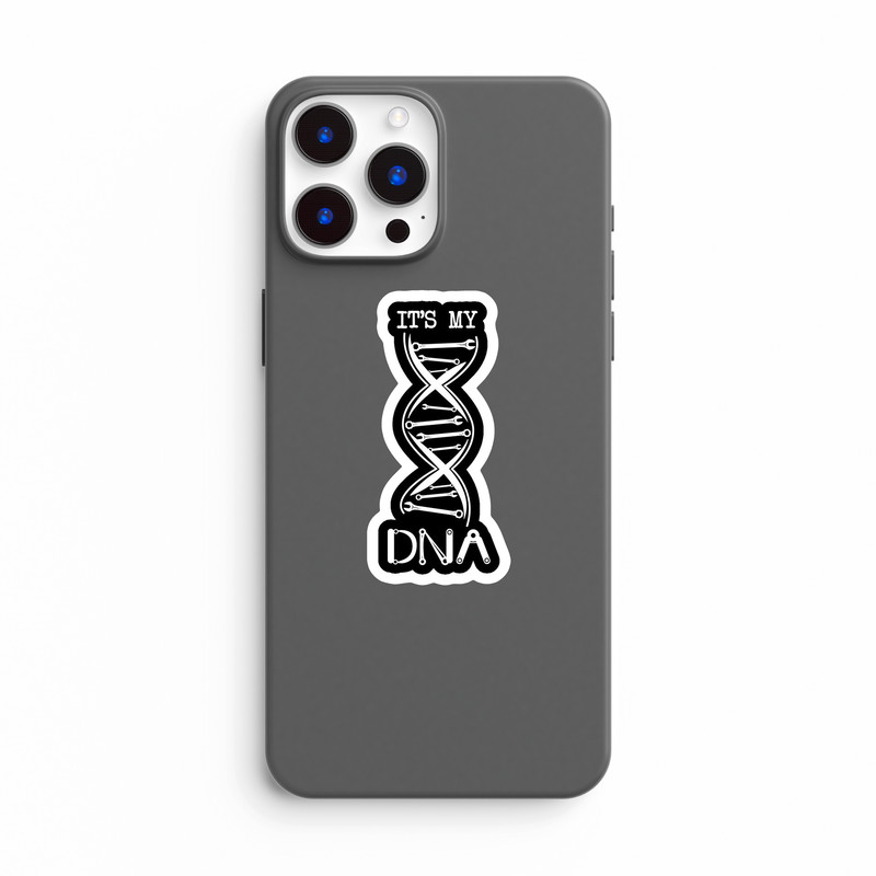 استیکر لپ تاپ بووم طرح نوشته مدل It is my DNA کد KT70