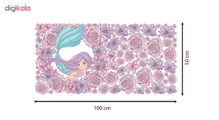 استیکر دیواری صالسو آرت طرح Mermaid hk