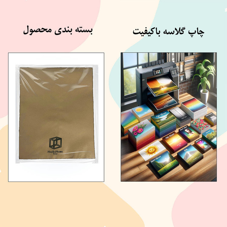 پوستر هایکا هوم طرح هنر ژاپنی وینتیج مجموعه 6 عددی