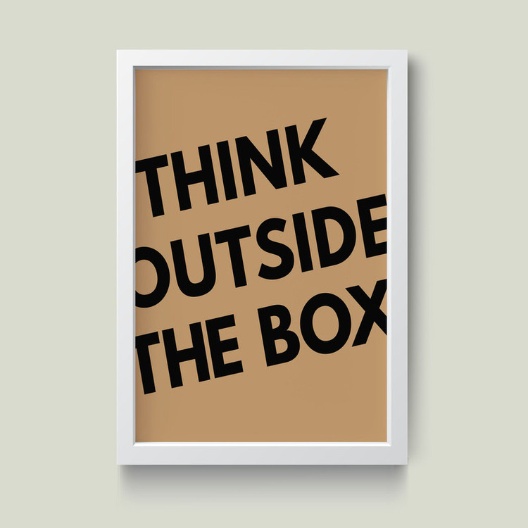 تابلو مدل انگیزشی Think outside the box کدm2626-w