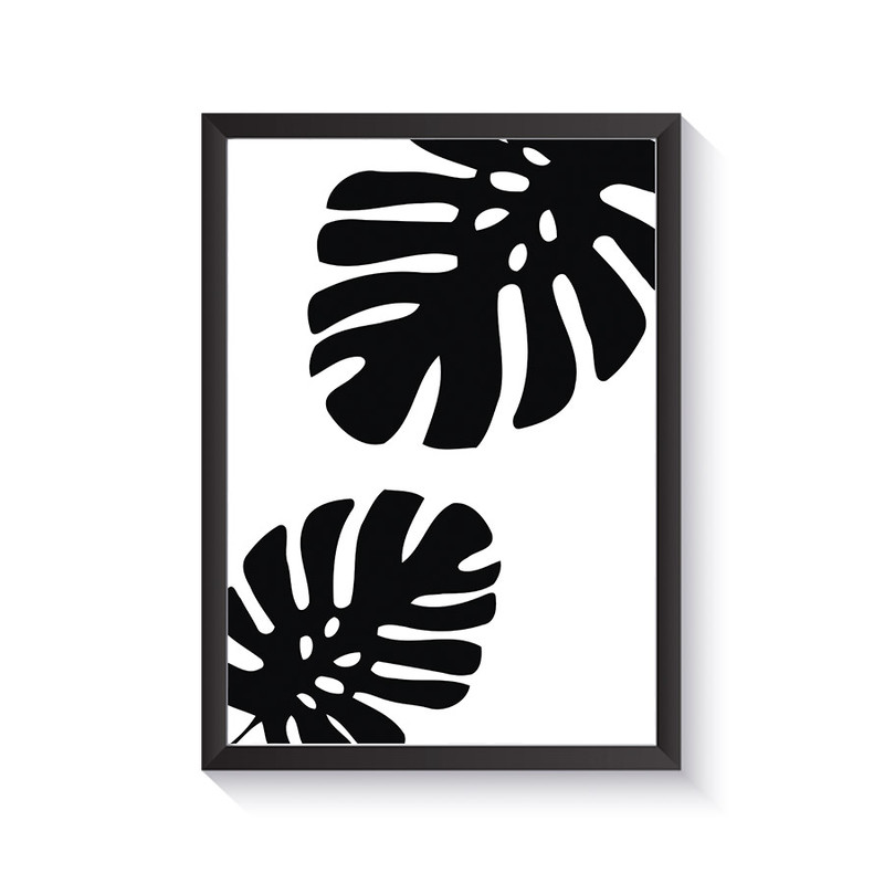 تابلو وینا مدل Black Monstera III