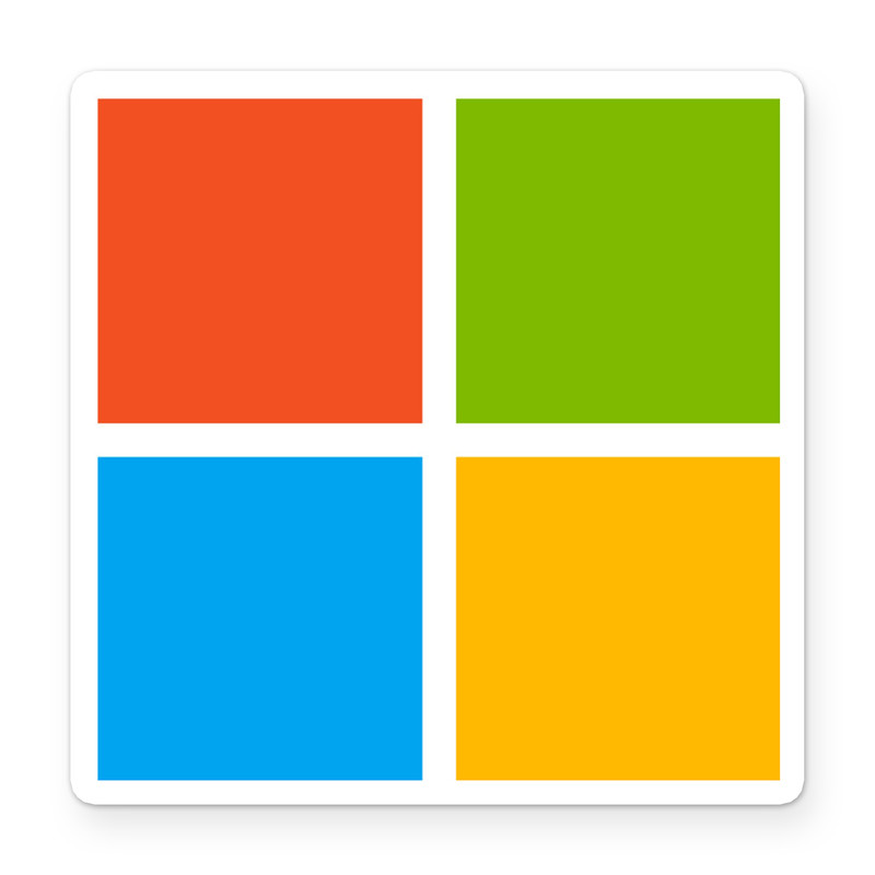 استیکر ونسونی طرح Microsofte Logo