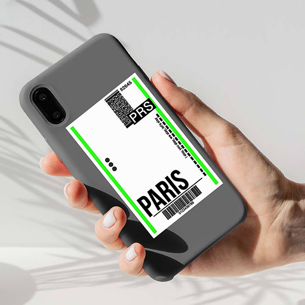 استیکر لپ تاپ مارکت میکس طرح تیکت پاریس Paris ticket کد 1120MMIX