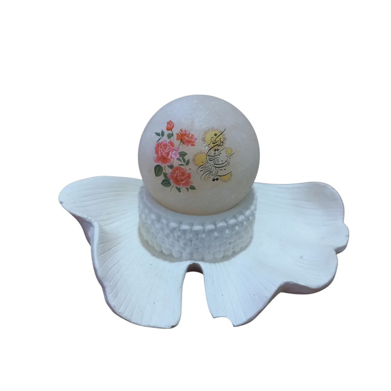 سنگ نمک دکوری مدل گوی و پایه کد B05