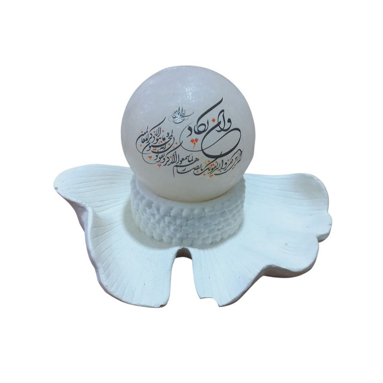 سنگ نمک دکوری مدل گوی و پایه کد B05