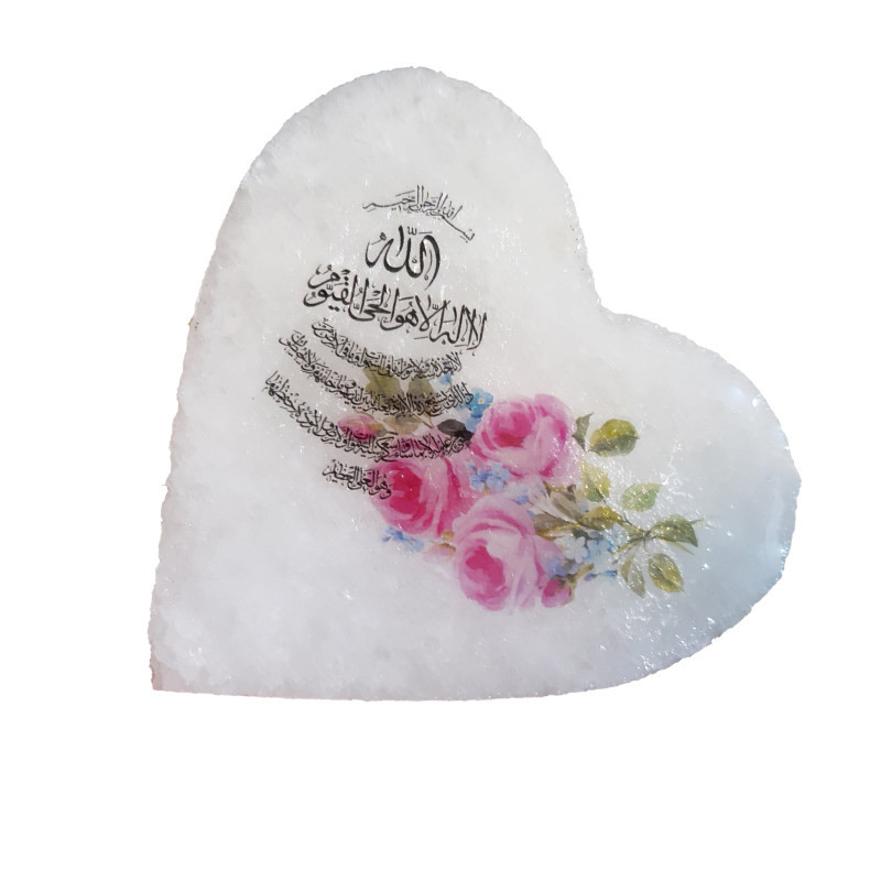 سنگ نمک دکوری طرح قلب کد 18