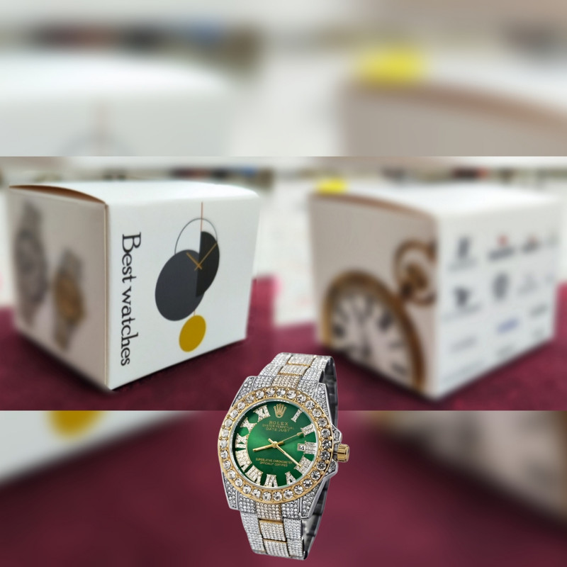 ساعت مچی عقربه ای مدل فول نگین استون کد Av-Ro-3