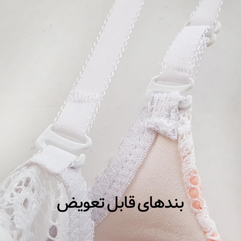 ست شورت و سوتین زنانه پانیذ مدل پوش آپ فنردار کاپ اسفنجی بند متحرک کد 4689-10