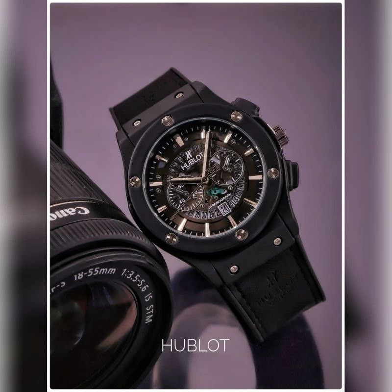 ست ساعت مچی عقربه ای زنانه و مردانه مدل اسکلتون بیگ بنگ M10_n