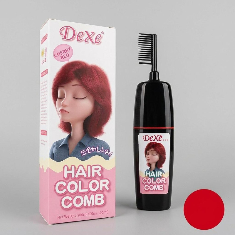 فوم رنگ مو موقت دکسی مدل Comb حجم 200 میلی لیتر رنگ قرمز