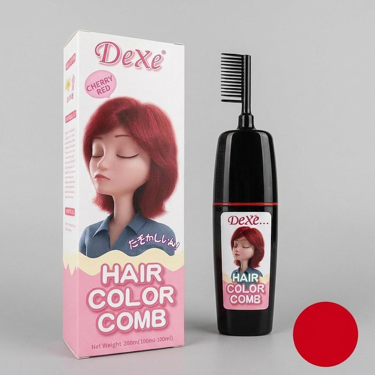 فوم رنگ مو موقت دکسی مدل Comb حجم 200 میلی لیتر رنگ قرمز