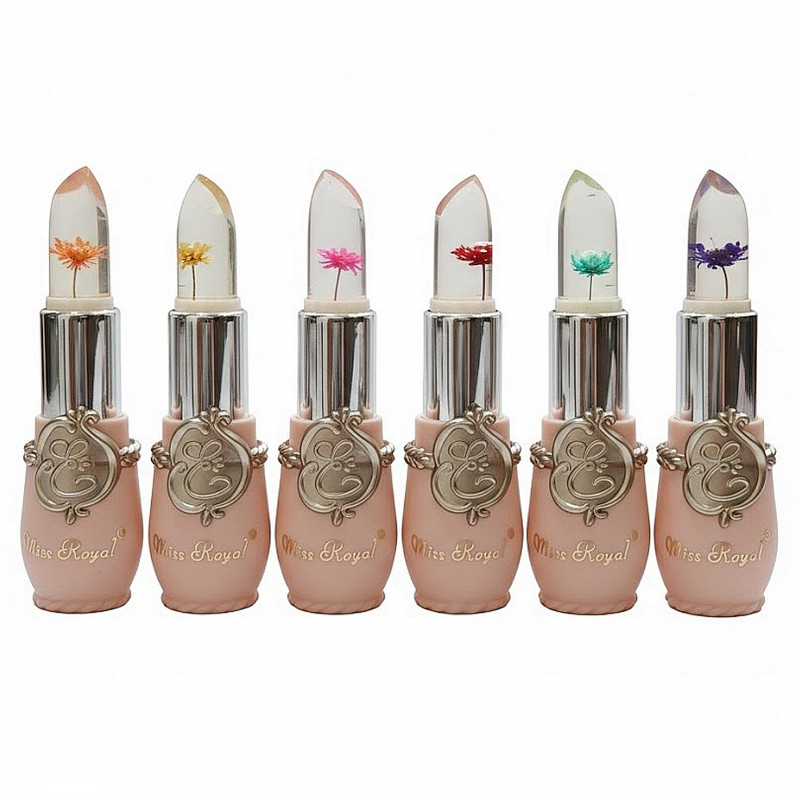 بالم لب حرارتی میس رویال مدل flower بسته 6 عددی