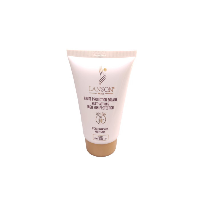 کرم ضدآفتاب رنگی لانسون SPF50 مدل multi action شماره 2 مناسب پوست های چرب حجم 40 میلی لیتر