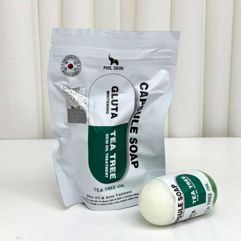 صابون شستشو کاهش دهنده چربی صورت و بدن فیل اسکین مدل Capsule مناسب برای پوست چرب وزن ۱۰۰ گرم
