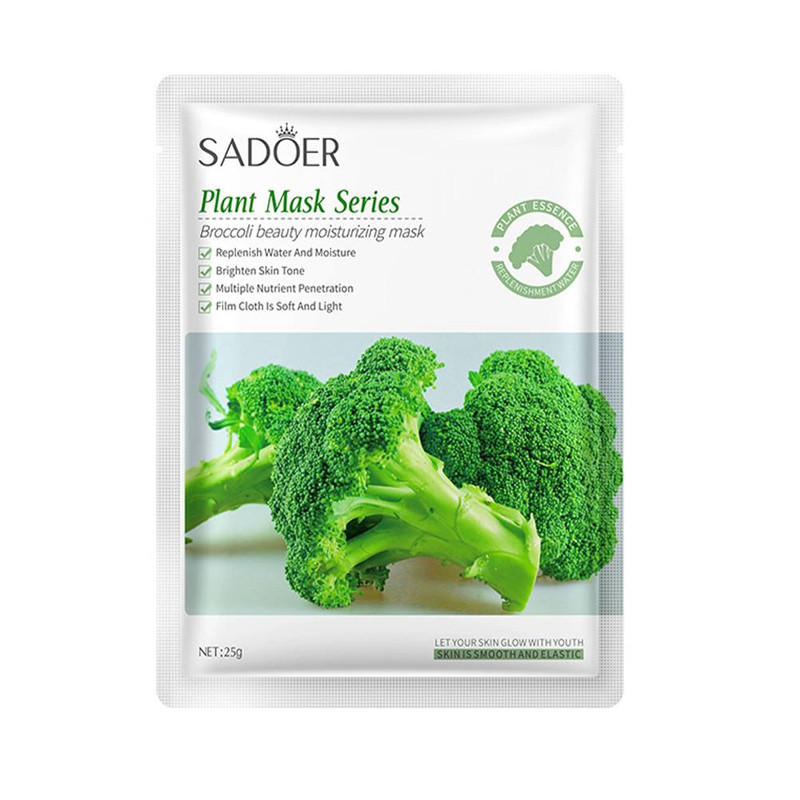 ماسک صورت و بدن سادور مدل Plant نرمکننده، مرطوبکننده، لطافتبخش، جوانکننده، آبرسان، دارای عصاره، مناسب انواع پوست، بسته 5 عددی