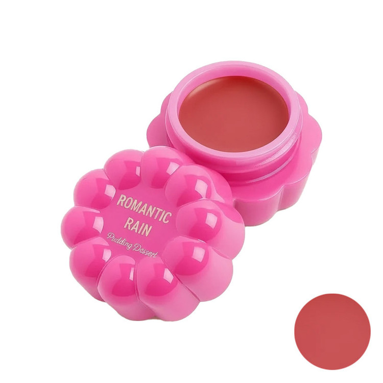 رژ گونه مات رومانتیک رین مدل Pudding Dessert شماره 02