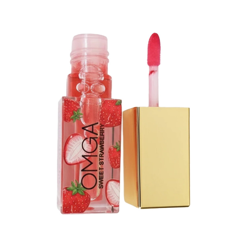 برق لب مایع امگا مدل Sweet Strawberry شماره 01