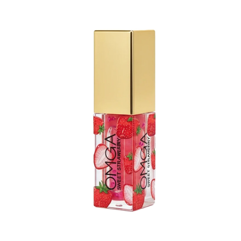 برق لب مایع امگا مدل Sweet Strawberry شماره 01
