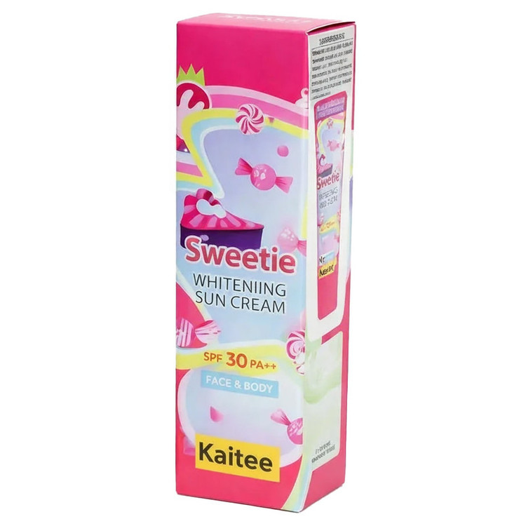کرم روشنکننده روز و شب بدن و صورت کایتی مدل Sweetie مناسب برای انواع پوست حجم 120 میلیلیتر