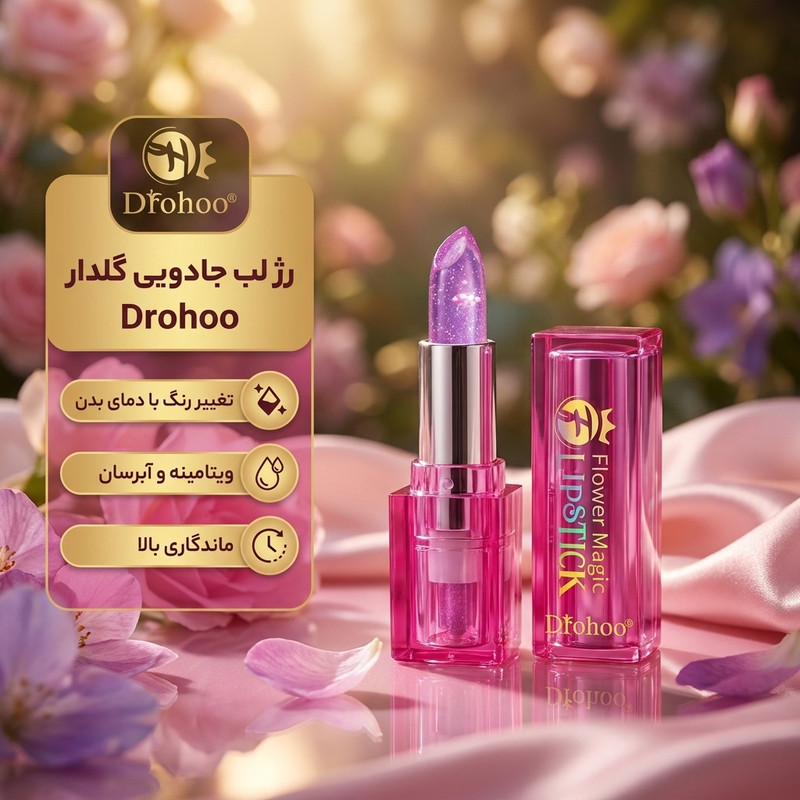 رژ لب مات دکتر هو مدل Magic شماره 02 رنگ صورتی