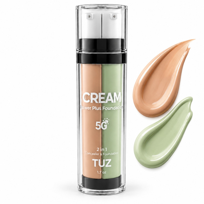 کرم پودر مایع SPF15 توز مدل 2in1 شماره 01 مناسب برای انواع پوست حجم 50 میلی‌لیتر
