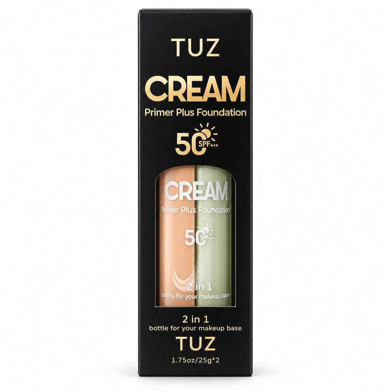 کرم پودر مایع SPF15 توز مدل 2in1 شماره 01 مناسب برای انواع پوست حجم 50 میلیلیتر