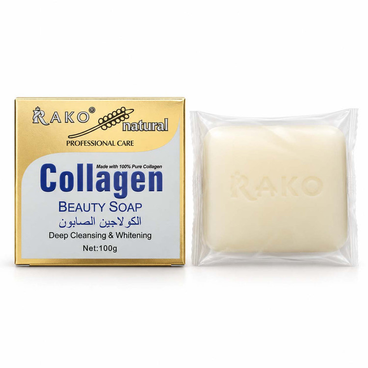 صابون شستشو صورت راکو مدل کلاژن مناسب برای انواع پوست وزن 100 گرم