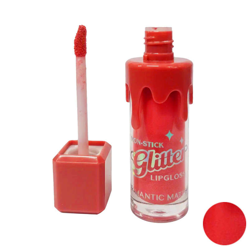 رژ لب مایع اکلیلی رومانتیک میت مدل Glitter شماره 126