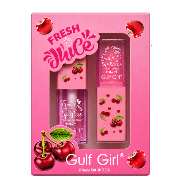 بالم لب گلف گرل مدل Cherry به همراه رژ لب مایع