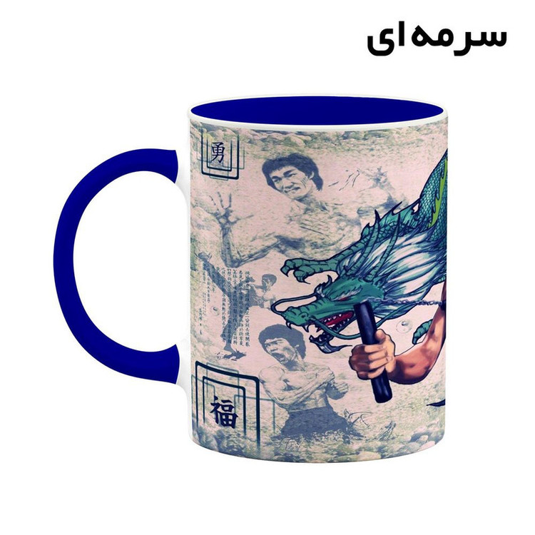 ماگ کاکتی طرح بروسلی Bruce Lee مدل mgh25349