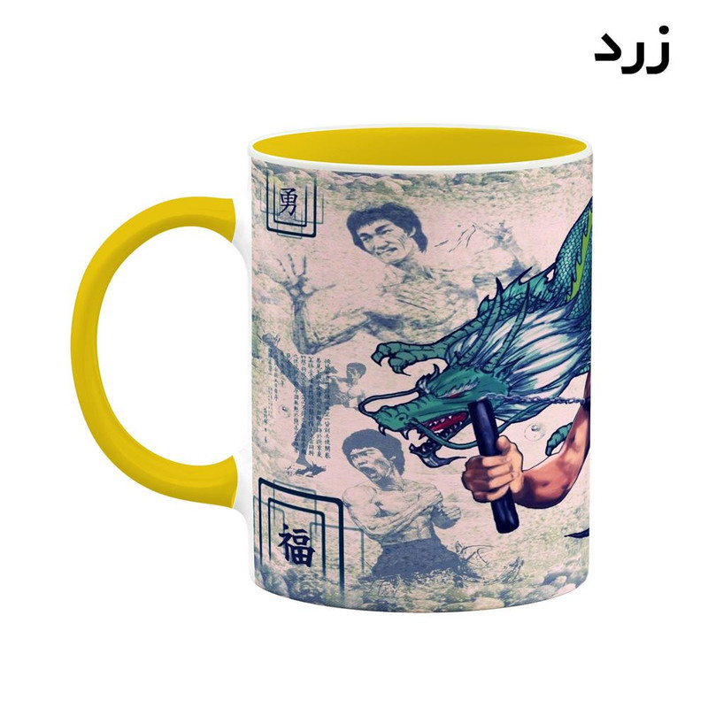 ماگ کاکتی طرح بروسلی Bruce Lee مدل mgh25349
