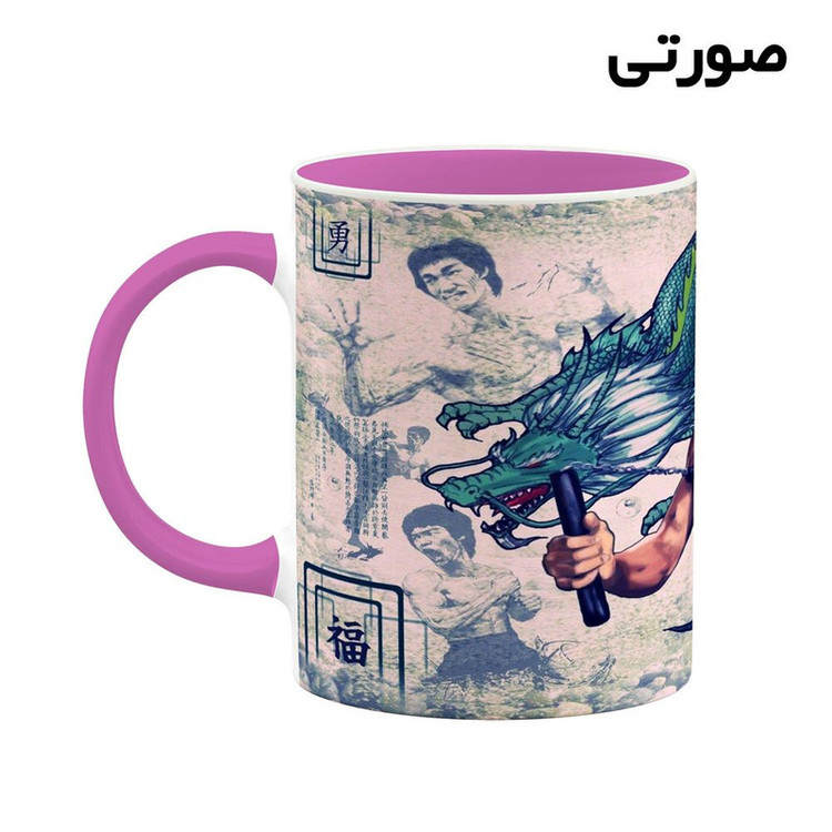 ماگ کاکتی طرح بروسلی Bruce Lee مدل mgh25349