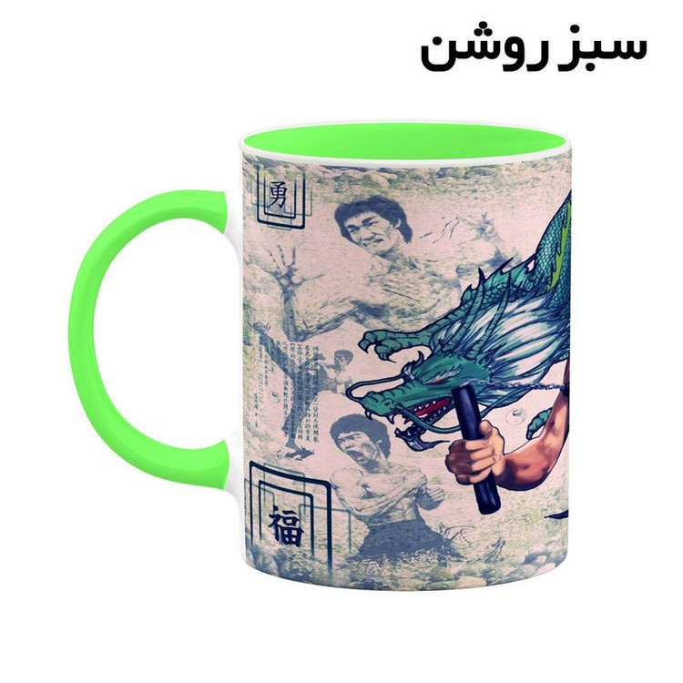 ماگ کاکتی طرح بروسلی Bruce Lee مدل mgh25349