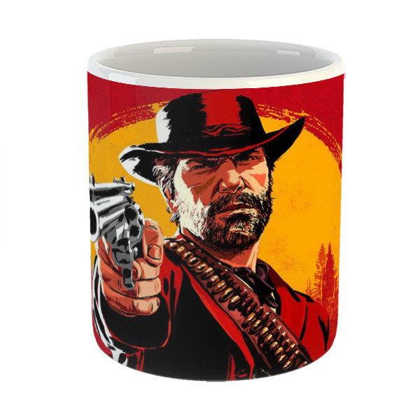 ماگ مدل red dead redemption طرح رد دد