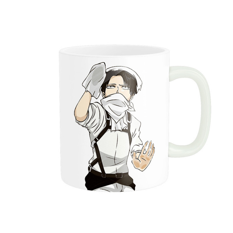 ماگ پادآفرین طرح انیمه اتک ان تایتان - نبرد تایتان ها - کاپتان لیوای Attack on Titan کد 0834