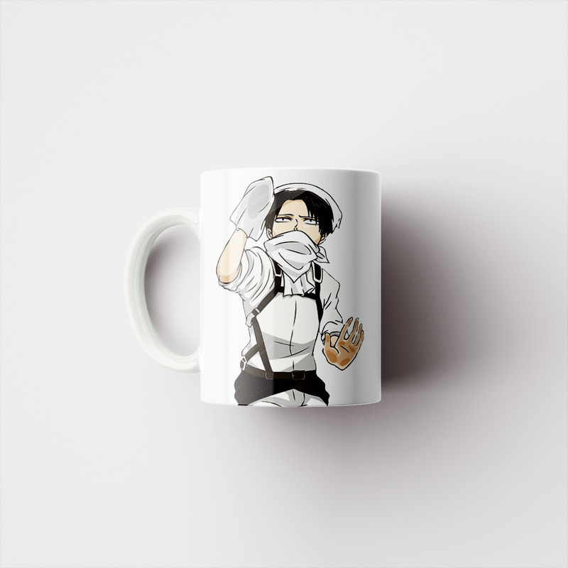 ماگ پادآفرین طرح انیمه اتک ان تایتان - نبرد تایتان ها - کاپتان لیوای Attack on Titan کد 0834