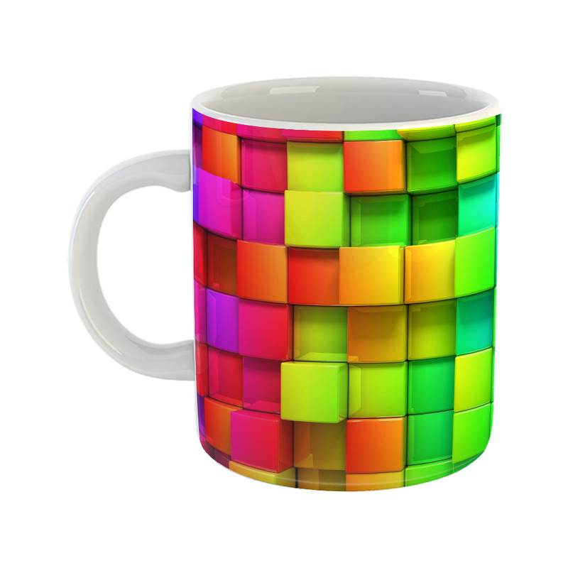 ماگ مدل مکعب رنگی طرح ColorCubes