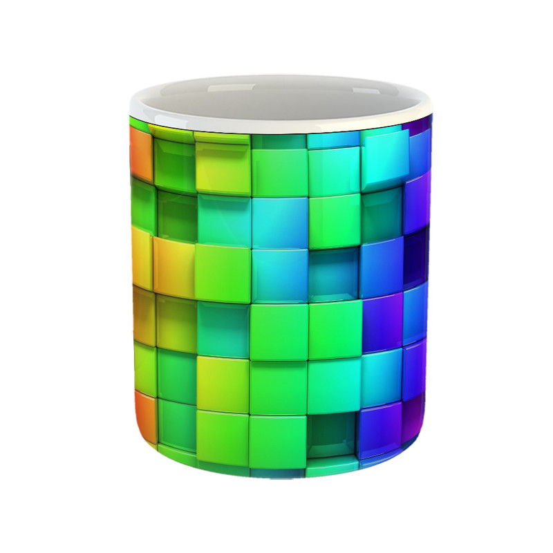 ماگ مدل مکعب رنگی طرح ColorCubes