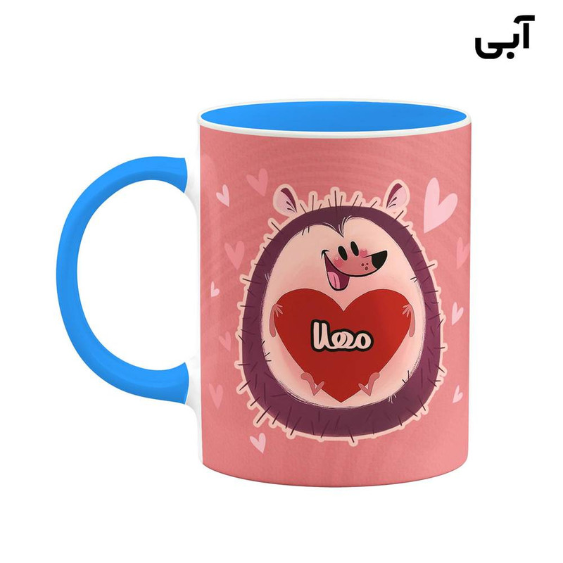 ماگ کاکتی طرح اسم مهلا مدل قلب کد mgn16642