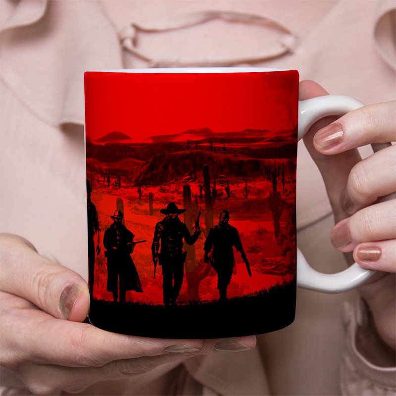 ماگ مدل red dead redemption طرح رد دد