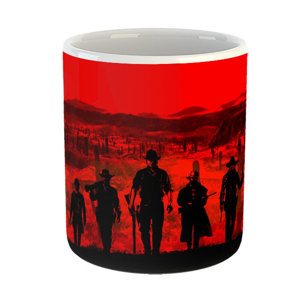 ماگ مدل red dead redemption طرح رد دد