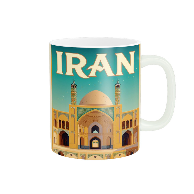 ماگ پاد آفرین طرح مسجد جامع کاشان ایران مدل وینتیج کد 437