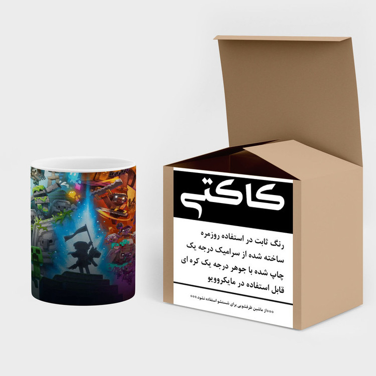 ماگ کاکتی طرح ماینکرافت minecraft مدل mgh41425
