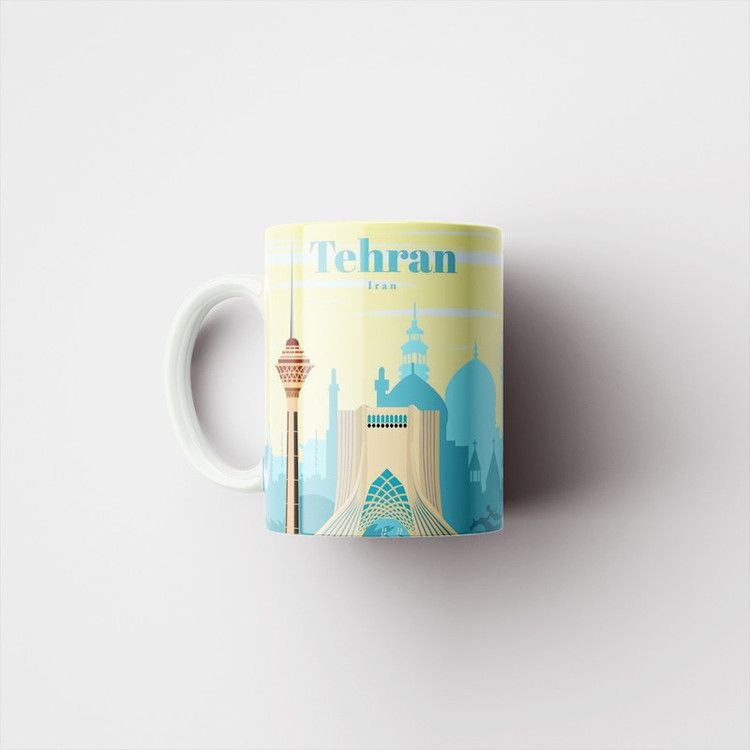 ماگ پاد آفرین طرح تهران برج آزادی و میلاد مدل شهر های ایران کد 435