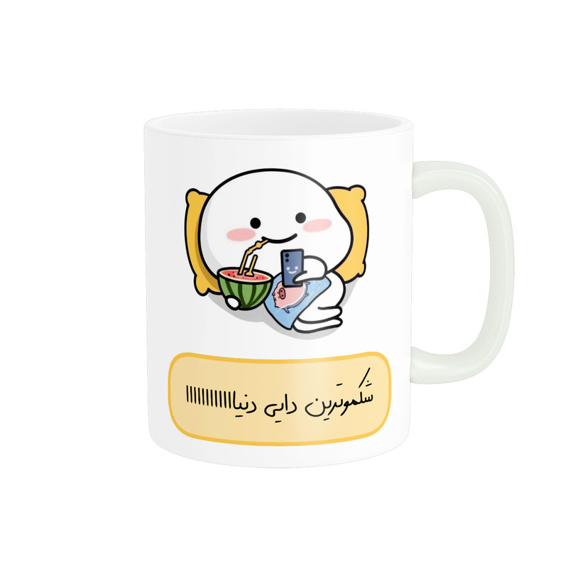 ماگ پاد آفرین مدل فانتزی طرح شکمو ترین دایی دنیا کد p11785